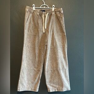 GAP Womens Brown Denim Wide Leg Pants